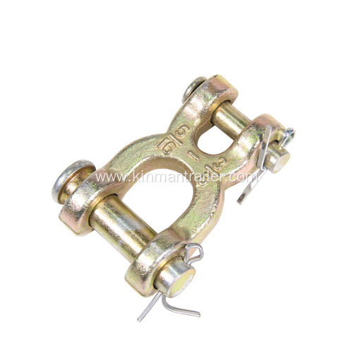 zinc plated steel chain connector double clevis link